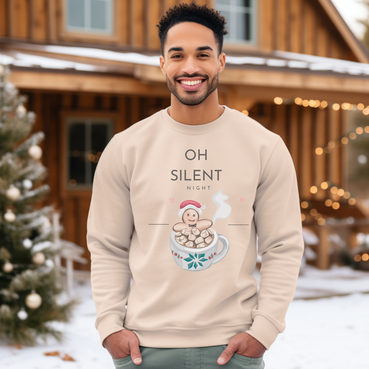 Introducing our cozy “Oh Silent Night” Sweatshirt